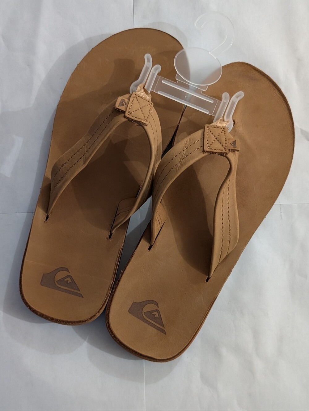 Quiksilver Carver Premium Leather Sandals Flip Flops 9